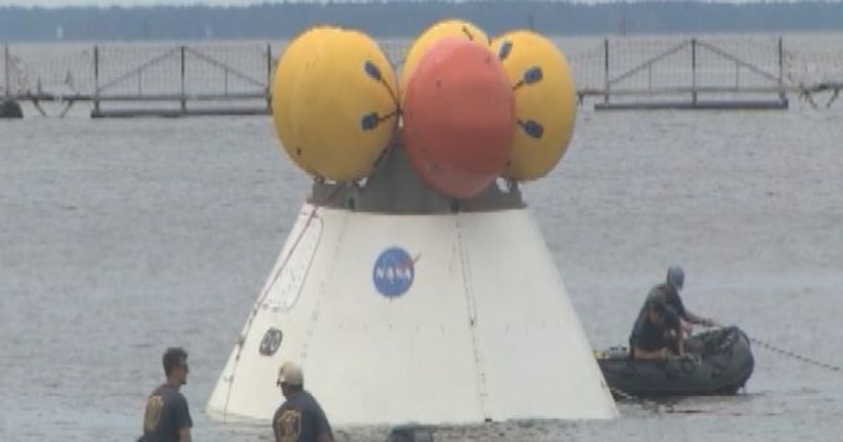 Splash down drill takes NASA back to the future